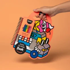 Libro con pinturas y pegatinas Yummi · OMY