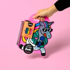 Libro con pinturas y pegatinas Unicornio · OMY