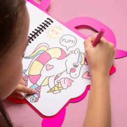 Libro con pinturas y pegatinas Unicornio · OMY