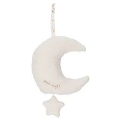 Luna con estrellas Musical Newborn Natural · Little Dutch