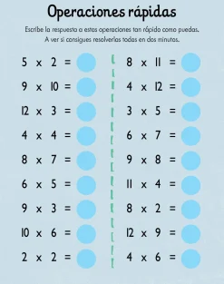 Me divierto con las tablas de multiplicar