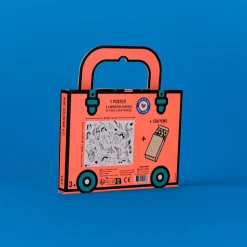 Mini Pocket Unicornio para colorear + 4 lápices · OMY