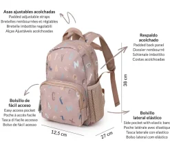 Mochila Infantil Funny Letters