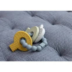 Mordedor Llavero Silicona Azul · Little Dutch