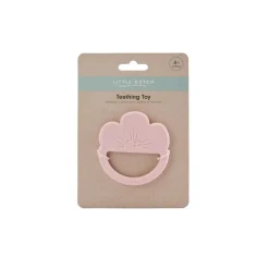 Mordedor silicona flor rosa · Little Dutch