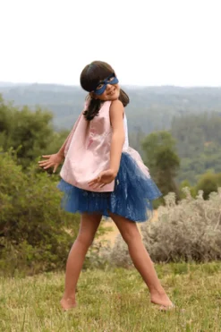 Navy Super Duper Tutú, capa y máscara · Great Pretenders