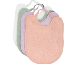 Pack 4 Baberos Rizo Rosa/Malva/Sage/Ivory · Tutte