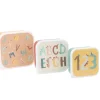Pack 3 Cajas Almuerzo Funny Letters