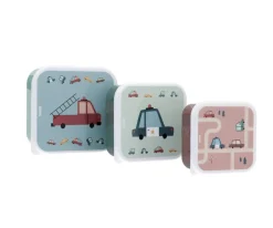Pack 3 Cajas Almuerzo Vintage Cars