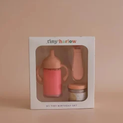 Pack cumpleaños Biberón Mágico y Potito con cuchara para muñecos · Tiny Harlow