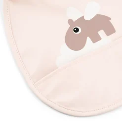 Pack de 2 baberos mini con bolsillo Happy clouds Powder · Done by Deer