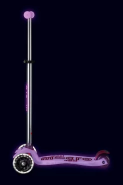 Patinete Maxi Deluxe Glow LED · Lila