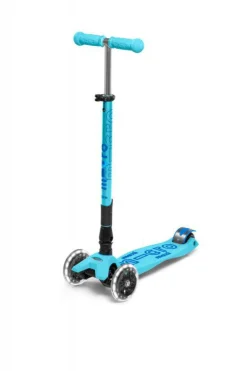 Patinete Maxi Deluxe Plegable LED · Azul