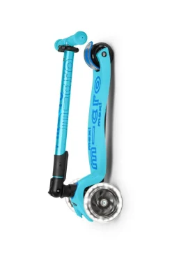Patinete Maxi Deluxe Plegable LED · Azul