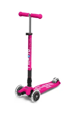 Patinete Maxi Deluxe Plegable LED · Rosa