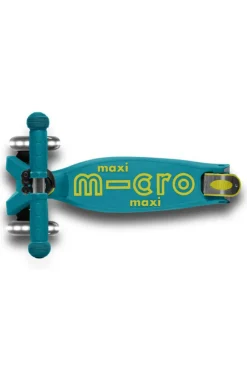 Patinete Maxi Deluxe Plegable LED · Turquesa