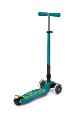 Patinete Maxi Deluxe Plegable LED · Turquesa
