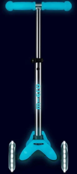 Patinete Mini Deluxe Glow LED · Aqua