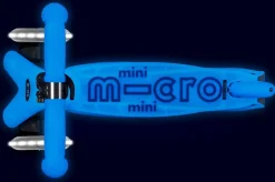 Patinete Mini Deluxe Glow LED · Azul