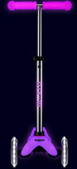 Patinete Mini Deluxe Glow LED · Rosa