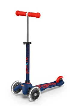 Patinete Mini Deluxe LED · Azul/Rojo