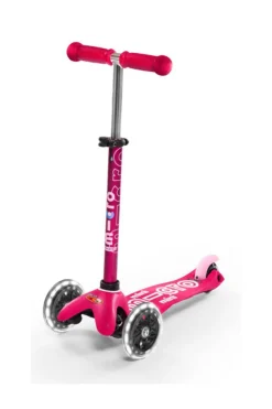 Patinete Mini Deluxe LED · Rosa