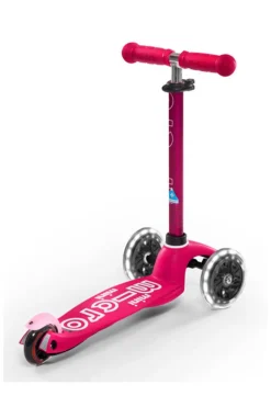 Patinete Mini Deluxe LED · Rosa