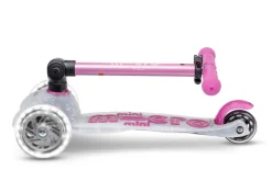 Patinete Mini Deluxe Plegable Orion LED · Rosa