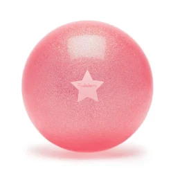 Pelota Glitter Rosa Neon 15 cm · Ratatam