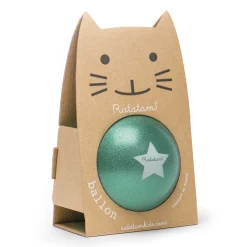 Pelota Glitter Verde 15 cm · Ratatam