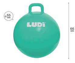 Pelota saltarina XXL azul · Ludi