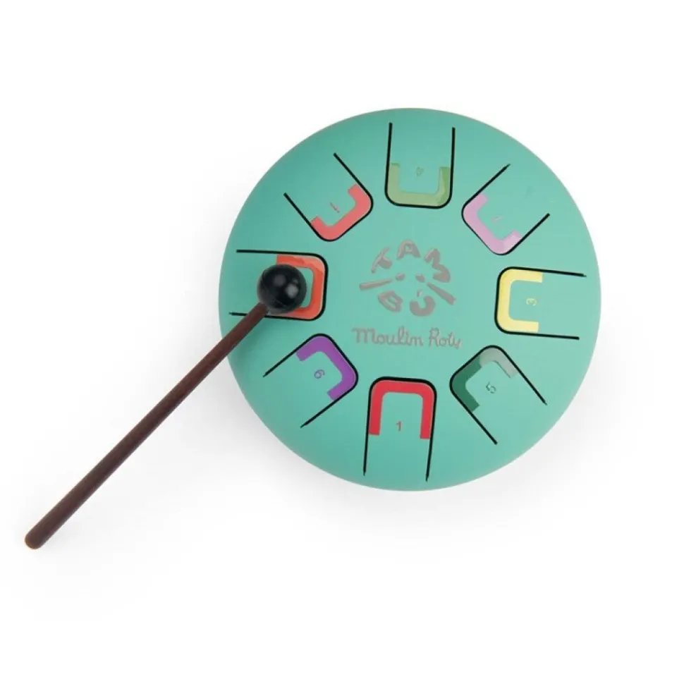 Pequeño tambor con lengüetas Jungla - Moulin Roty