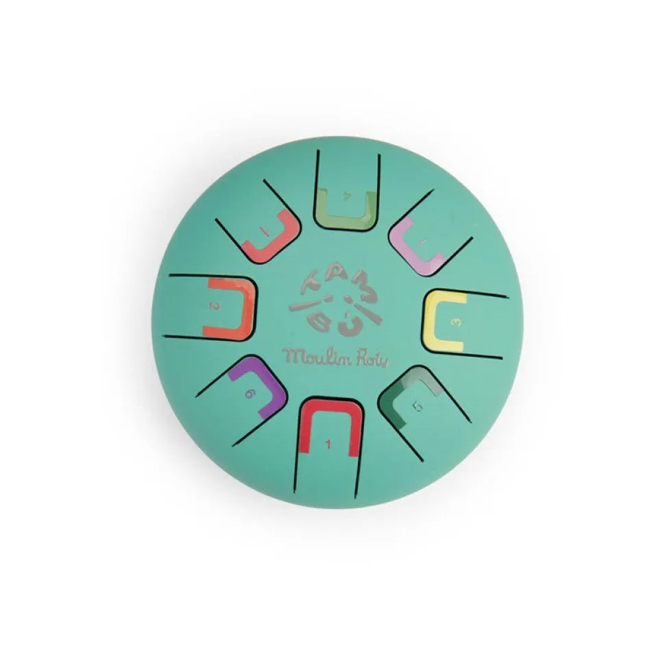 Pequeño tambor con lengüetas Jungla - Moulin Roty