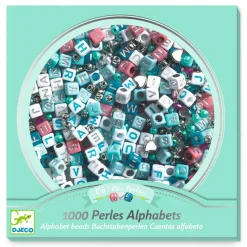 Perlas alfabeto plateadas · DJECO
