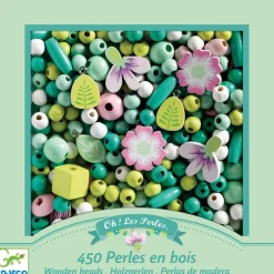 Perlas de Madera Hojas y Flores · DJECO