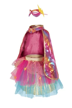 Pink Super Duper Tutú, capa y máscara · Great Pretenders 4-6 años