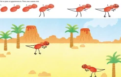 Pinta con los dedos · Dinosaurios