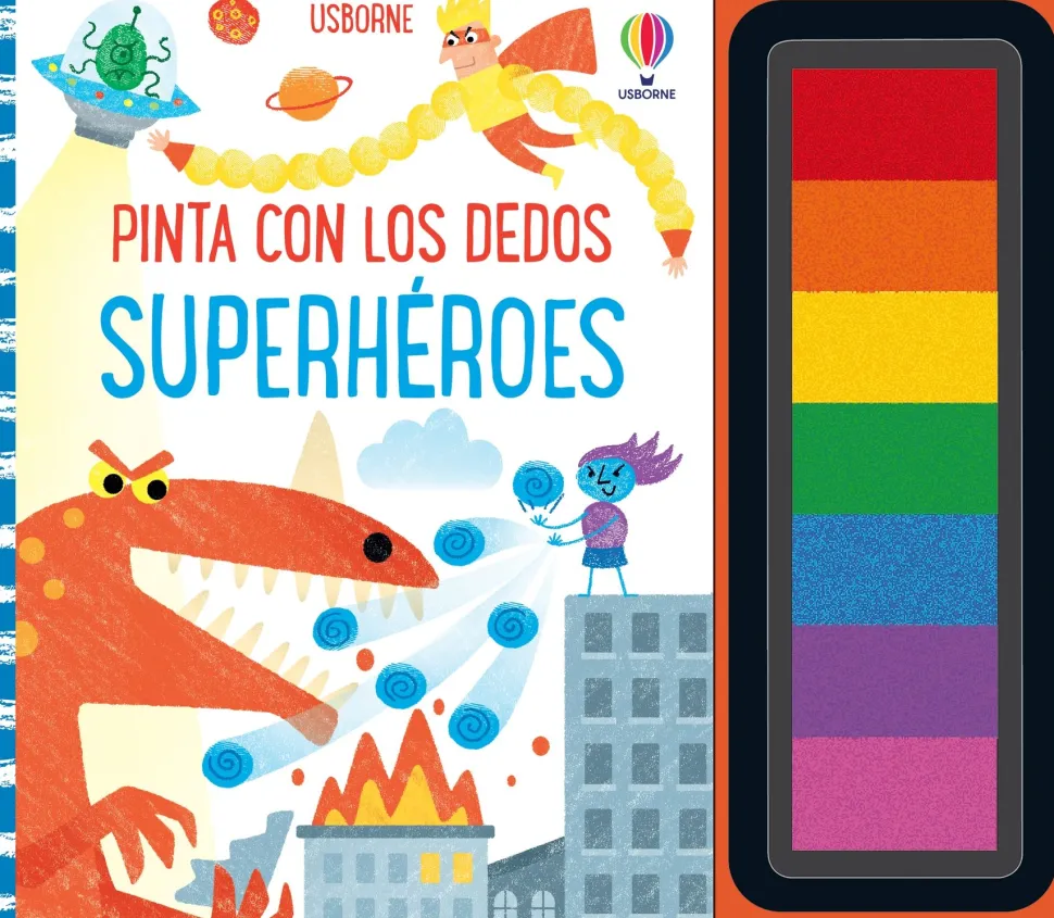 Pinta con los dedos · Superhéroes