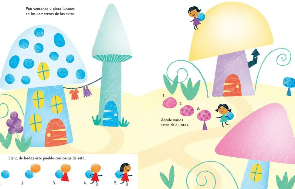 Pinta con los dedos · Unicornios y Hadas