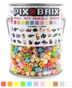 Pix Brix bote metálico 1500 piezas gama suave