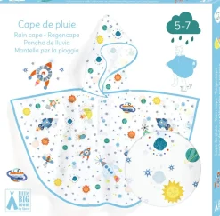 Poncho de Lluvia DJECO · Cohete S 110-122 cm