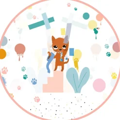 Poncho de Lluvia DJECO · Gato XS 90-110 cm