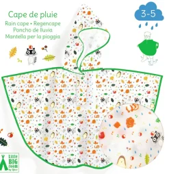 Poncho de Lluvia DJECO · Maleza XS 90-110 cm
