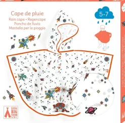 Poncho de Lluvia DJECO · Superhéroe S 110-122 cmc