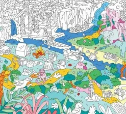 Poster XL Jungla para colorear 100x70 · OMY