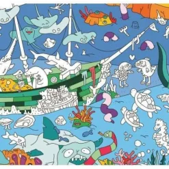 Poster XL Ocean para colorear 100x70 · OMY