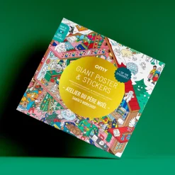 Poster XL Santa Claus mas pegatinas 100x30 · OMY