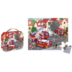 Puzzle Bomberos 24 piezas · Janod