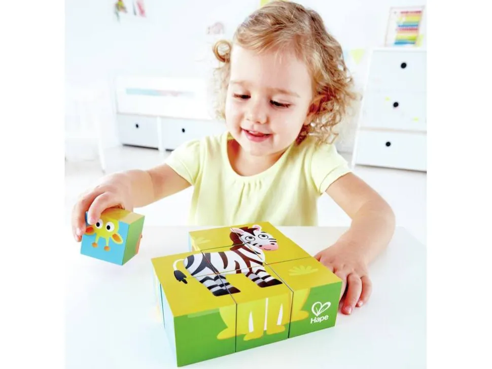 Puzzle de Bloques de Animales de la Selva