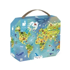 Puzzle del mundo 100 piezas · Janod